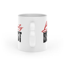 Load image into Gallery viewer, RED 'LOGO' Heart-Shaped Mug