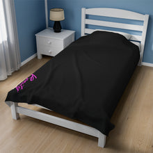 Load image into Gallery viewer, Black LOGO Plush Blanket