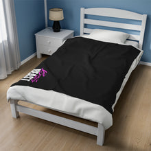 Load image into Gallery viewer, Black LOGO Plush Blanket