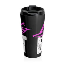 Load image into Gallery viewer, Black LOGO Stainless Steel Travel Mug