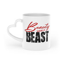 Load image into Gallery viewer, RED 'LOGO' Heart-Shaped Mug