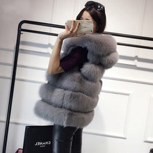 Load image into Gallery viewer, Faux Fur Coat Vest