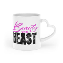 Load image into Gallery viewer, PINK 'LOGO' Heart-Shaped Mug