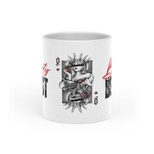 Load image into Gallery viewer, 'QUEEN OF HEARTS' Heart-Shaped Mug