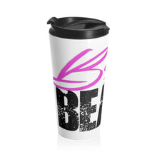 Load image into Gallery viewer, White LOGO Stainless Steel Travel Mug