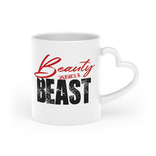 Load image into Gallery viewer, RED 'LOGO' Heart-Shaped Mug