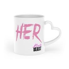 Load image into Gallery viewer, 'HER' Heart-Shaped Mug
