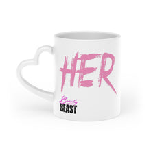 Load image into Gallery viewer, 'HER' Heart-Shaped Mug