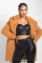 Load image into Gallery viewer, Double Breasted Teddy Coat