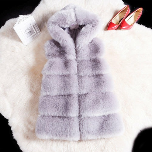 Faux Fur Coat Vest