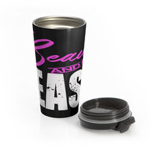 Load image into Gallery viewer, Black LOGO Stainless Steel Travel Mug
