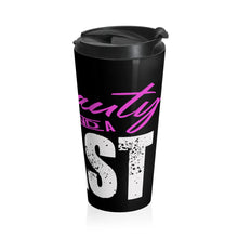 Load image into Gallery viewer, Black LOGO Stainless Steel Travel Mug
